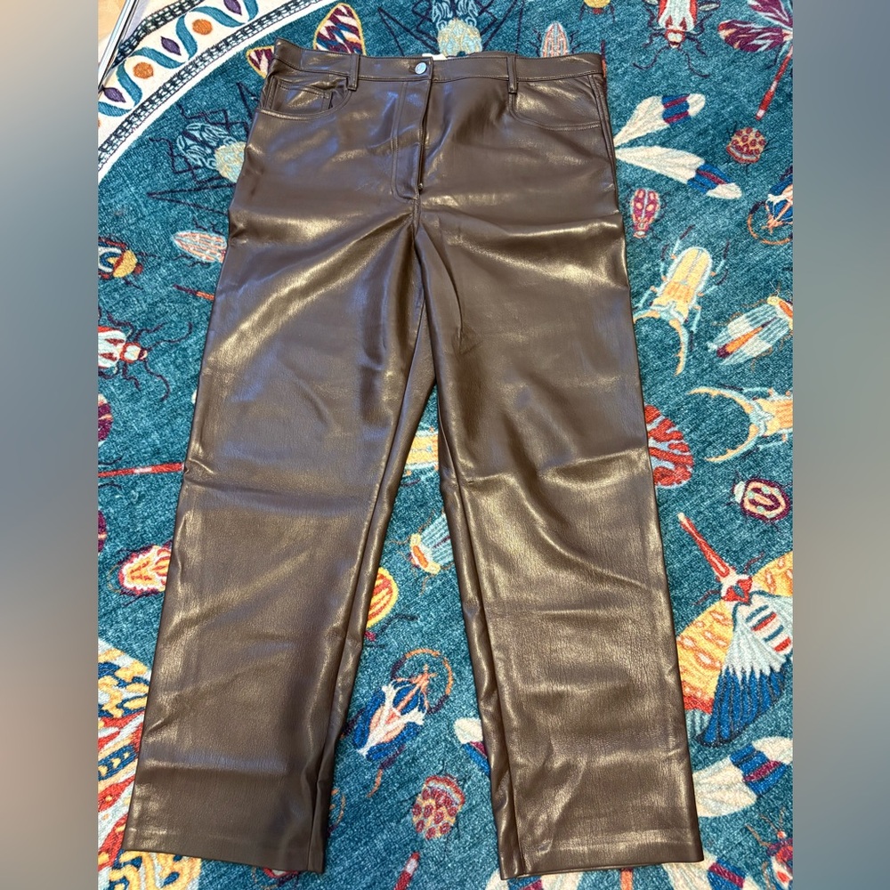 Wilfred Brown UnReal Leather Pants